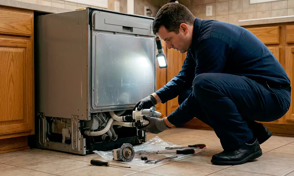Dishwasher Pump Replacement in Dorchester, MA